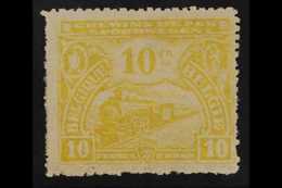 RAILWAY PARCEL STAMP  1920 10fr Yellow, Mi 121, SG P279, Fine Mint. For More Images, Please Visit Http://www.sandafayre. - Andere & Zonder Classificatie