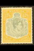 1938  12s.6d Grey And Brownish Orange, SG 120a, Lightly Hinged Mint, Usual Streaky Gum. For More Images, Please Visit Ht - Bermuda