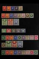 1942-1951 COMPREHENSIVE SUPERB MINT COLLECTION  On Stock Pages, All Different Compete Sets, Includes MEF 1942 Opts 14mm  - Italian Eastern Africa