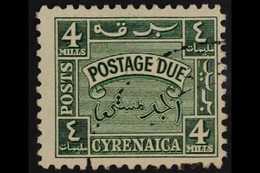 CYRENAICA  POSTAGE DUES 1950 4m Green, SG D150, Very Fine Used. For More Images, Please Visit Http://www.sandafayre.com/ - Italiaans Oost-Afrika