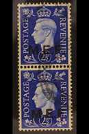 M.E.F.  1942 2½d Ultramarine Ovptd Type M2/M2a, Vertically Se-tenant Pair Overprinted Regular And Rough Lettering, SG M8 - Italienisch Ost-Afrika