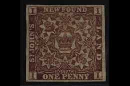 1862  1d Chocolate Brown, SG 16, Very Fine Mint, Large Part Og With Neat Even Margins And Crisp Even Engraving. For More - Otros & Sin Clasificación