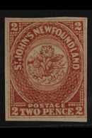 1862  2d Rose Lake, Imperf, SG 17, Very Fine Mint With Clear Margins All Round, Full Gum And Strong Colour. For More Ima - Sonstige & Ohne Zuordnung