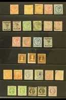 1861-72  Attractive Range With 1861 (perf 9) 2d Rose Fine Used, 1862-69 (yellowish Paper) 1c Both Unused And Used, 2d Mi - Other & Unclassified