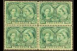 1897  2c Deep Green, SG 25, Never Hinged Mint Block Of 4 (4) For More Images, Please Visit Http://www.sandafayre.com/ite - Sonstige & Ohne Zuordnung