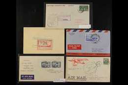 1925-58 FLOWN COVERS COLLECTION  An Interesting Group Which Includes 1924 Imperf X Roulette Laurentide Special Air Deliv - Other & Unclassified