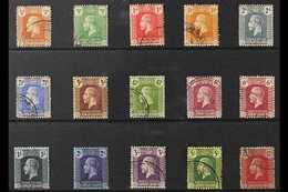 1921-26  KGV Definitive Set, Script Wmk, SG 69/83, Plus Listed 6d Shade, Fine Used (15 Stamps) For More Images, Please V - Caimán (Islas)