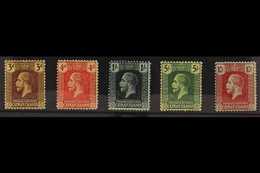 1921-26  Watermark Multi Crown CA Complete Set, SG 60/67, Very Fine Mint. (5 Stamps) For More Images, Please Visit Http: - Caimán (Islas)
