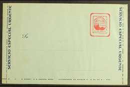 MEDELLIN - POSTAL STATIONERY  1904 Letter Card "Un Peso" Red On Light Green With Dark Blue Text, Higgins & Gage 1, Very  - Kolumbien