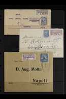 REGISTERED COVERS SELECTION  1906-1917 Interesting Group Of Registered Covers Addressed To European Destination, All Bea - Colombia