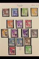 RAILWAY LOCAL STAMPS  VARDE PRIVATBANERNE 1950's-1960's Mostly Used Collection In Hingeless Mounts On Leaves, All Differ - Other & Unclassified