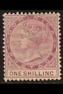 1886-90  1s Dull Magenta, Watermark Crown CA, SG 26, Light Gum Bend On OG. Fine Mint. For More Images, Please Visit Http - Dominica (...-1978)