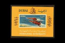 1964  Air Outer Space Achievements Opt'd Miniature Sheet, SG MS129a With Unlisted, Black "DOUBLE OVERPRINT" Variety. Nev - Dubai