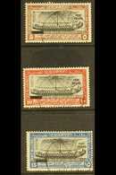 1926  "PORT FOUAD" Overprints On 5m, 10m & 15m Values, SG 141/144, Very Fine Used. Very Scarce (3 Stamps) For More Image - Sonstige & Ohne Zuordnung