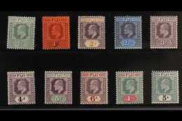 1903  KEVII Complete Set To 5s, SG 104/13, Fine Mint (1s & 5s Are Never Hinged), Very Fresh. (10 Stamps) For More Images - Fidschi-Inseln (...-1970)