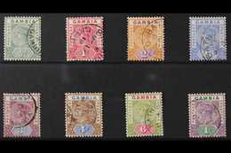 1898-1902  QV "Tablet" Complete Set, SG 37/44, Fine Used (8 Stamps) For More Images, Please Visit Http://www.sandafayre. - Gambia (...-1964)