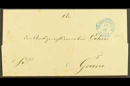 BRUNSWICK  1825-1862 Five Stampless Entires & Entire Letters Bearing Various Postal Markings, Includes Two-lines Dated " - Other & Unclassified