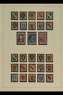 FRENCH ZONE  1945-1949 COMPREHENSIVE VERY FINE CDS USED COLLECTION In Hingeless Mounts On Leaves, Includes GENERAL ISSUE - Otros & Sin Clasificación