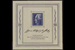 SOVIET ZONE  1949 50pf Goethe Festival Miniature Sheet, Mi Bl 6, Never Hinged Mint For More Images, Please Visit Http:// - Sonstige & Ohne Zuordnung