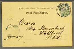 SOUTH WEST AFRICA  1905 (7 Nov)  "Feld - Postkarte" To Germany Bearing 5pf Yacht Tied By Fine "KEETMANSHOOP" Cds Cancel, - Otros & Sin Clasificación