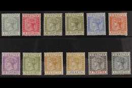 1889  Spanish Currency Set Complete, SG 22/33, Very Fine Mint. (12 Stamps) For More Images, Please Visit Http://www.sand - Gibraltar