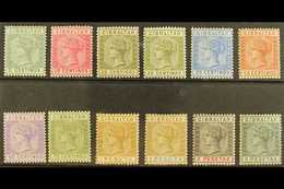 1889-96  Complete Set, SG 22/33, Fine Mint, Fresh Colours. (12 Stamps) For More Images, Please Visit Http://www.sandafay - Gibraltar