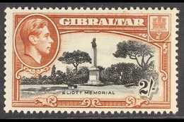 1938-51  2s Black & Brown Perf 13½, SG 128a, Superb Never Hinged Mint, Very Fresh. For More Images, Please Visit Http:// - Gibraltar