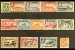 1938-51  Pictorial Definitive Set, SG 121/31, Very Fine Lightly Hinged Mint (14 Stamps) For More Images, Please Visit Ht - Gibraltar