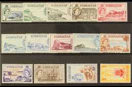 1953-59  Definitive Complete Set, SG 145/58, Very Fine Mint (14 Stamps) For More Images, Please Visit Http://www.sandafa - Gibraltar