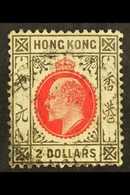 1907-11  $2 Carmine-red & Black, SG 99, Fine Used With Indistinct Cds Cancel, Fresh Colours. For More Images, Please Vis - Andere & Zonder Classificatie