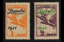 1931  Air "Zeppelin" Overprints Complete Set (Michel 478/79, SG 529/30), Never Hinged Mint, Fresh. (2 Stamps) For More I - Other & Unclassified