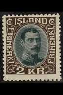 1931-37  2kr Myrtle & Sepia King Re-drawn (SG 192, Michel 166, Facit 156), Fine Mint, Fresh, Expertized Raybaudi. For Mo - Other & Unclassified