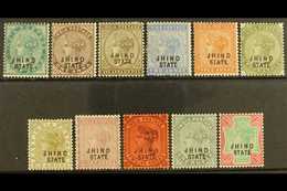 JIND  1886-99 Set To Both 1R, SG 17/32, Fine Mint. (11 Stamps) For More Images, Please Visit Http://www.sandafayre.com/i - Andere & Zonder Classificatie
