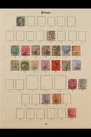 PATIALA  1884-1935 FINE USED COLLECTION On Leaves, Virtually All Different, Includes 1891-96 Set To 1r, Officials 1884 S - Otros & Sin Clasificación