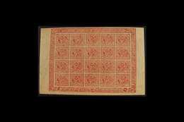 JAMMU & KASHMIR  1883-94 2a Red Brighton Forgery (as SG 152), Unused No Gum As Issued COMPLETE SHEET Of 20, Some Corner  - Other & Unclassified