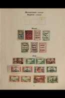 1918 - 1927 TREMENDOUS COLLECTION ON "IMPERIAL" ALBUM PAGES.  A Mint & Used Collection On 5 SG "Imperial" Pages For The  - Iraq