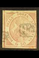 NAPLES  1858 50gr Brownish Red, Sass 14, Fine Used With Just Clear To Ample Margins All Round, Clear Impression And Ligh - Sin Clasificación