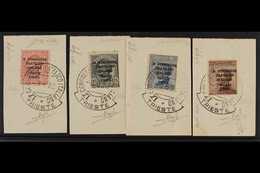 1922  9th Philatelic Congress Set Complete, Sass S22, Very Fine Used. Each Stamp Tied On Piece By The Congress Special C - Sin Clasificación