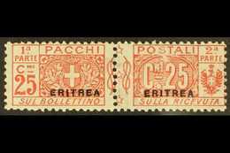 ERITREA  POSTAGE DUES 1916 25c Red, "Small" Overprint, Sass 3, Very Fine Mint. For More Images, Please Visit Http://www. - Other & Unclassified