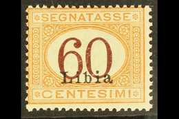 LIBYA  POSTAGE DUE 1925 60c Brown & Orange (Sassone 11, SG D24), Never Hinged Mint, Very Fresh. For More Images, Please  - Andere & Zonder Classificatie