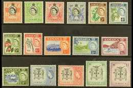 1956-58  Pictorial Definitive Set, SG 159/74, Never Hinged Mint (16 Stamps) For More Images, Please Visit Http://www.san - Jamaica (...-1961)