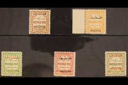 OCCUPATION OF PALESTINE  POSTAGE DUE. 1948 Multi Script Wmk - Perf 12 Set, SG PD 25/29, Fine Mint (5 Stamps) For More Im - Jordan