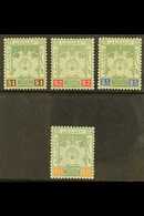 KELANTAN  1911 $1 Green And Brown To $25 Green And Orange, SG 9a - 12, Very Fine Mint. (4 Stamps) For More Images, Pleas - Andere & Zonder Classificatie