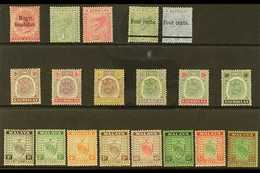 NEGRI SEMBILAN  1891-1941 MINT SELECTION. ALL DIFFERENT & Includes 1895-99 "Tigers" Range To 25c & 50c, 1935-41 "Arms" R - Andere & Zonder Classificatie