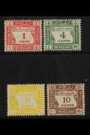 TRENGGANU  1937 Postage Dues Set SG D1/4, Very Fine Mint (4 Stamps) For More Images, Please Visit Http://www.sandafayre. - Other & Unclassified