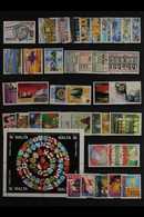 1991-2003 NEVER HINGED MINT  ALL DIFFERENT Fine Accumulation Of Complete Sets And Miniature Sheets From 1991 Philatelic  - Malta (...-1964)