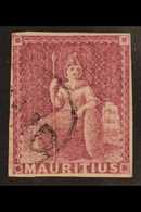 1858-62  (9d) Dull Magenta Britannia, SG 29, Very Fine Used With Circle "Paid" Cancel, Four Small To Good Margins, Very  - Mauritius (...-1967)