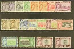 1953-62  Pictorials Complete Set With All Types I & II, SG 136a/49, 136b, 139a, 142a & 149a, Never Hinged Mint, Fresh. ( - Montserrat