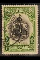 1931  $1 Black And Yellow- Green Anniversary, SG 300, Fine Cds Used. For More Images, Please Visit Http://www.sandafayre - Borneo Septentrional (...-1963)