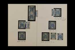 1918-45 FINE USED COLLECTION  A Fine Used Assembly On Cut Down Album Pages, Includes 1918 1p Ultra X7 Incl A Pair, 1918  - Palestina